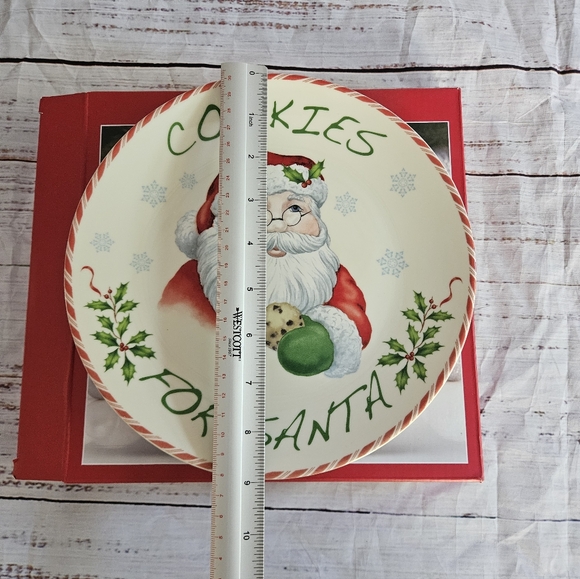 Lenox Holiday Cookies for Santa Plate Christmas Original Box - Picture 5 of 8